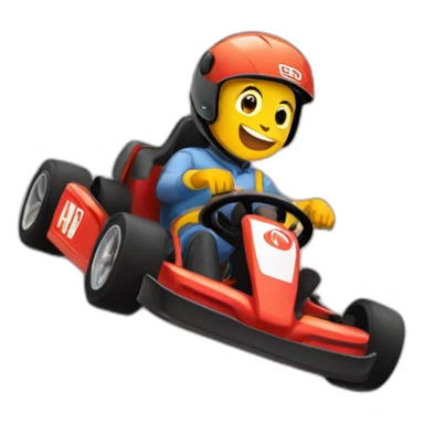 Go kart kart republic brand sticker