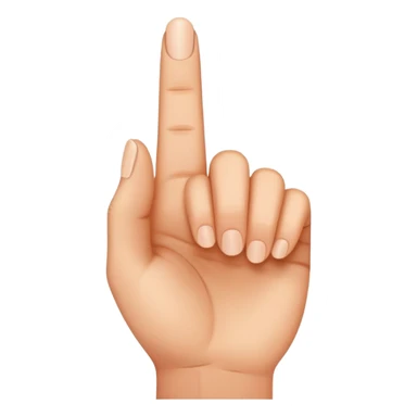 index finger pointing up sticker