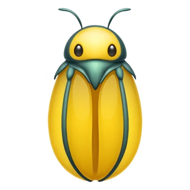 yellow  round chrysalis  sticker