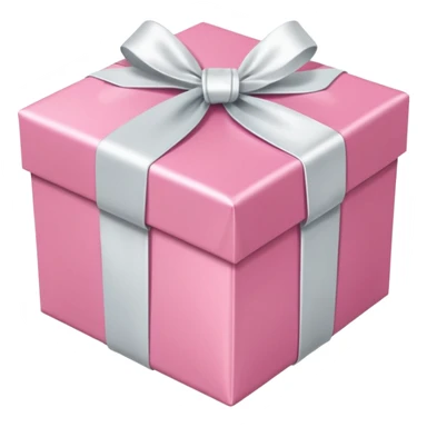 pretty pink gift box sticker