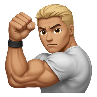 left fist strike sticker