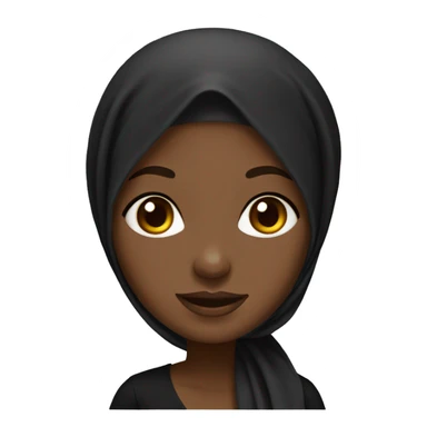 Hijab black girl  sticker