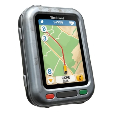 gps locater on west coast nz terrain sticker