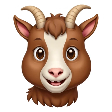 smiling goat  sticker