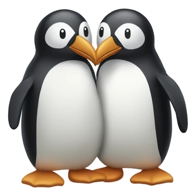 Penguine couple sticker