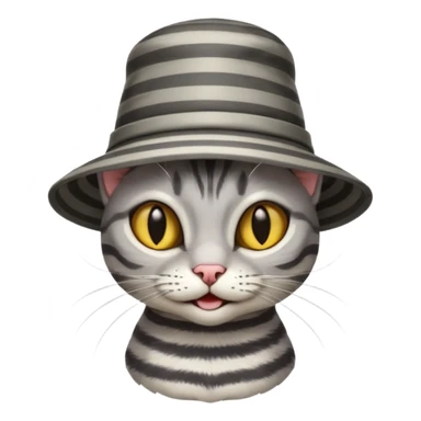Cat in the hat sticker