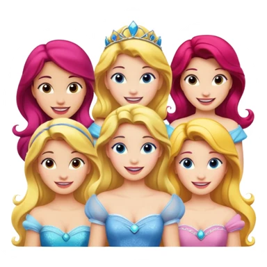 Emoji de  princesas  sticker