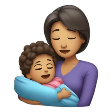 Mama despertando al hijo adulto  sticker