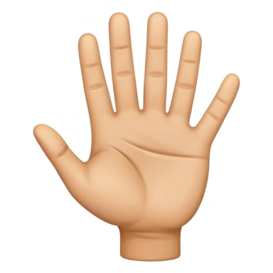 I need the palm down emoji for left hand sticker