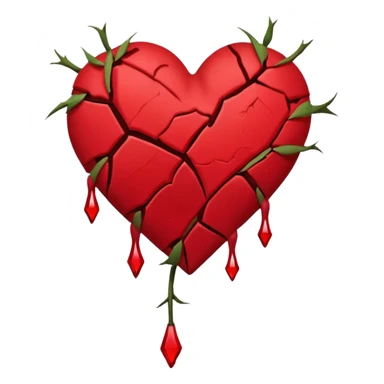 Put The Broken Heart Emoji And Wilted Rose Emoji Together sticker