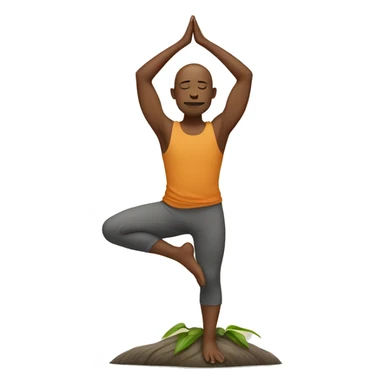 Yogi in tree pose sticker