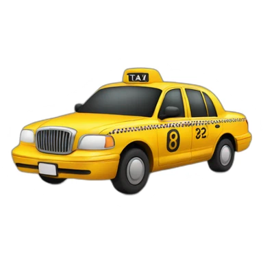 taxi cab sticker