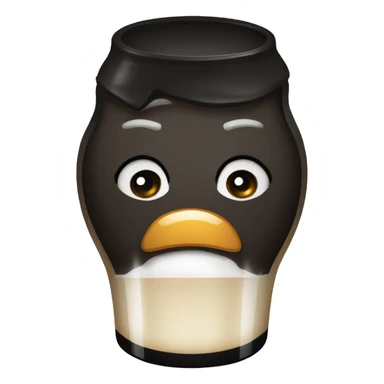 half empty pint of Guinness sticker