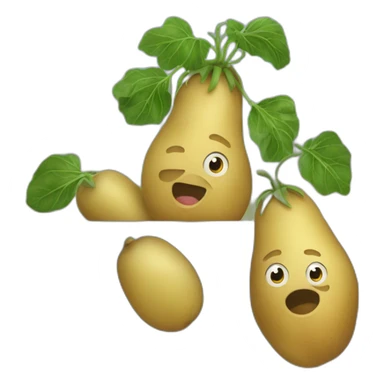 Amont us tuant une patate sticker