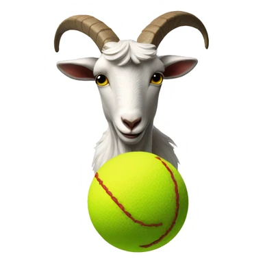 Goat hitting a ball w its head sticker