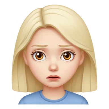 Very annoyed girl sticker