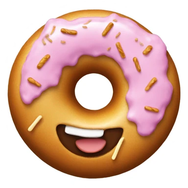 number 1 with donut texture sticker