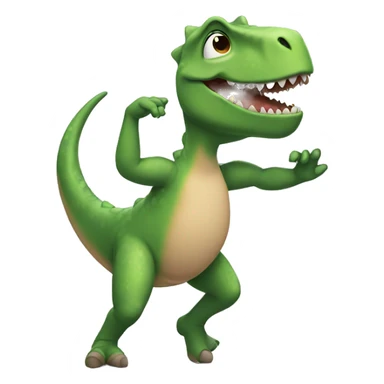 The dinossaur dancing ballet sticker