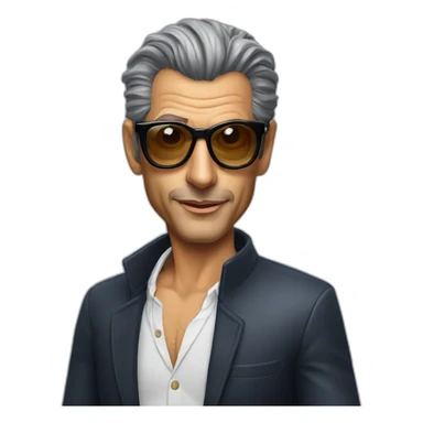 jeff goldblum taking off dark glasses sticker