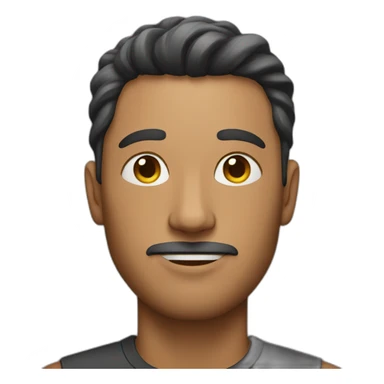 Man with cat body sticker