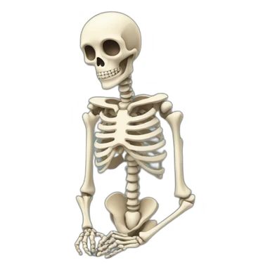 waiting-so-long-becoming-skeleton-looking-at-watch sticker