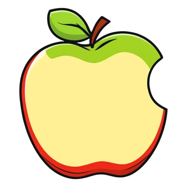 apple slices sticker