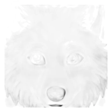white wolf with blus eyes mdr sticker