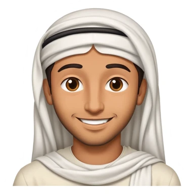 Arab man in love with girl sticker