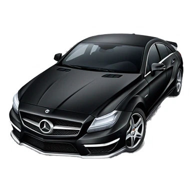 Black Mercedes cls 63 sticker