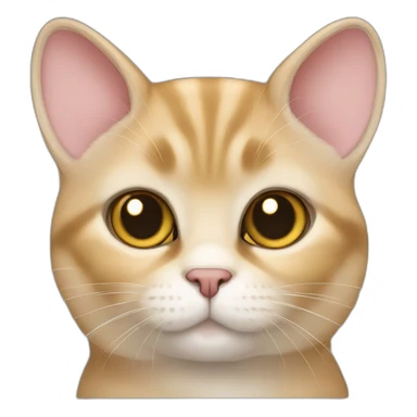 British chinchilla gold cat sticker