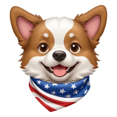 Memorial Day dog sticker