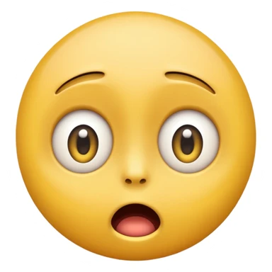 A pale emoji of fear sticker