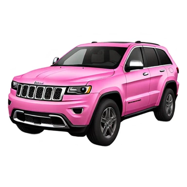 Pink jeep grand Cherokee with black trim sticker