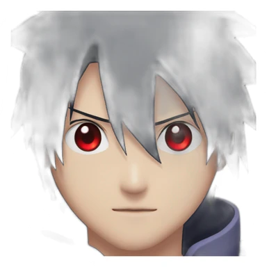 sasuke uchiha with red eyes sticker