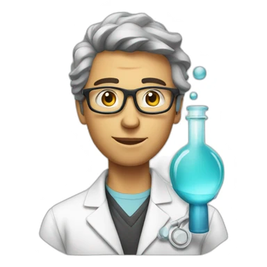 Sport chemical scientist for peace sticker