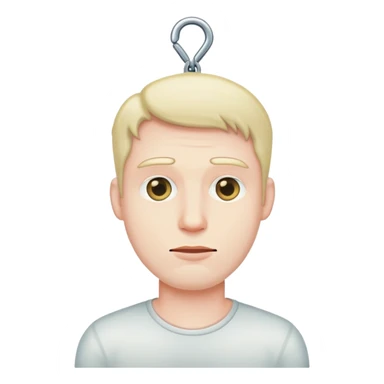 Hangman's game. The man has already hanged himself sticker