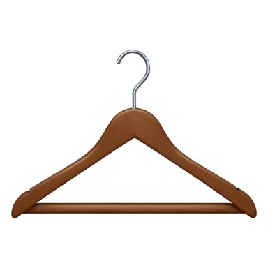 Hanger emoji wooden and angle sticker