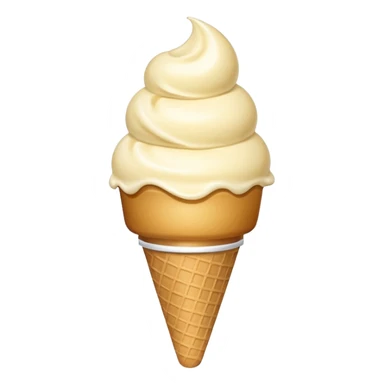 A single scoop of ice cream, smooth and creamy texture, glossy and soft, realistic, high detail, simple and cute design, isolated on white background, centered composition
 sticker