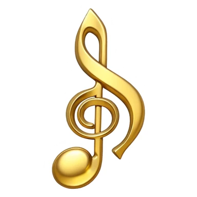award in form of music note sticker