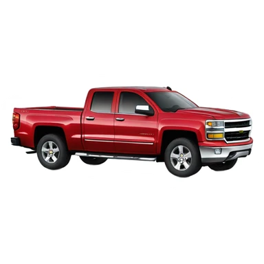 Chevrolet Silverado cherry red sticker