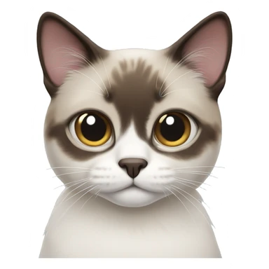 snowshoe cat sticker