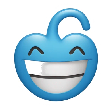 Smiling face with a clothespeg on its nose sticker