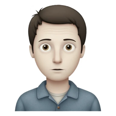 whispy guy styled after a Leunig illustration sticker