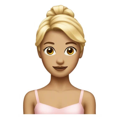 Ballerina with blond hair  sticker