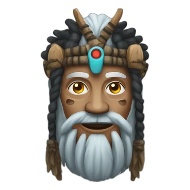 Qanon shaman sticker