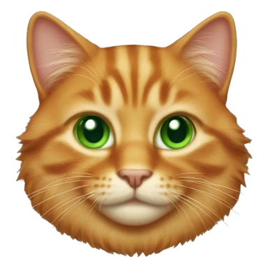 ginger cat with green eyes sticker
