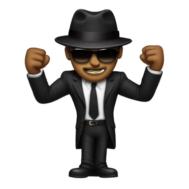 a mafia showing thumbsp sticker