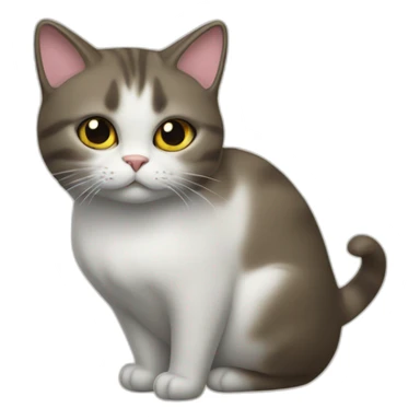 Un chat en pleine possession du crâne de la reine sticker