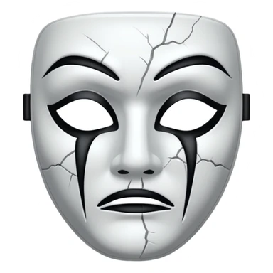 tragic mask sticker