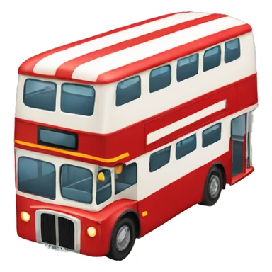 Double decker bus sticker
